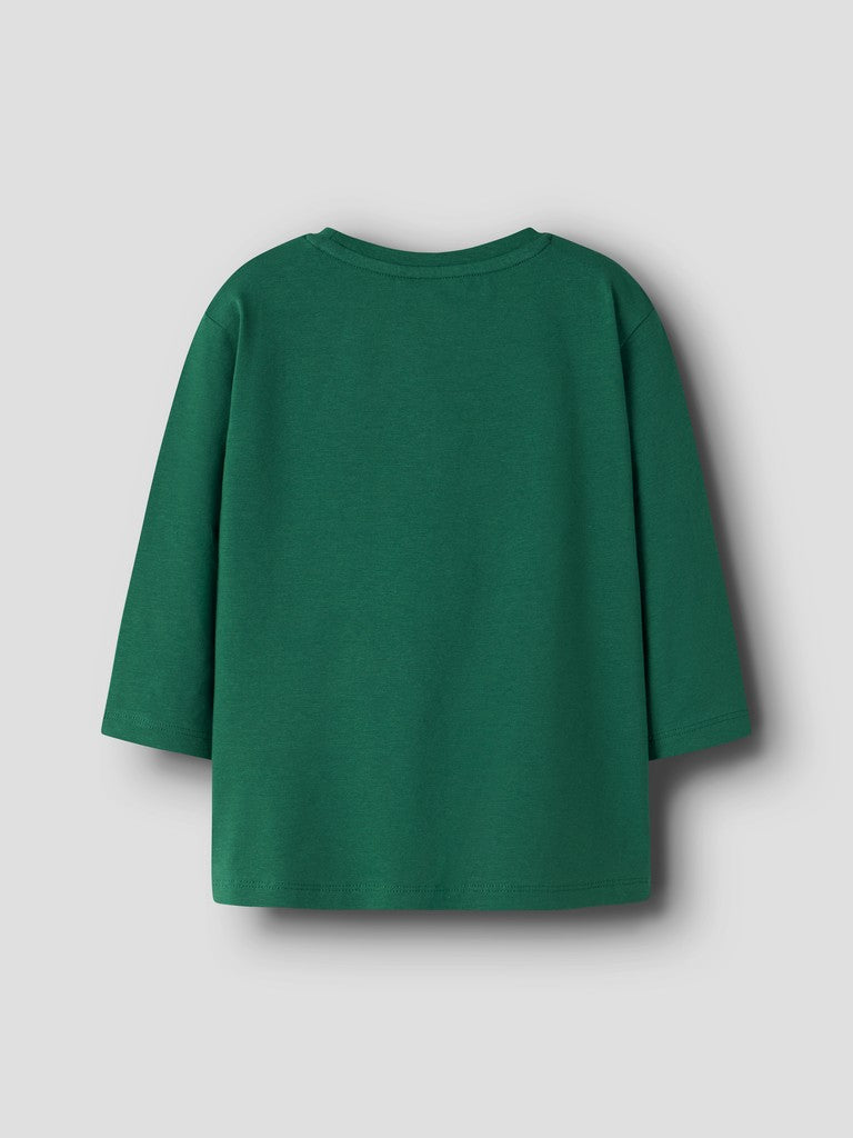 Name It Amdres Mini Stitch LS Top | Green