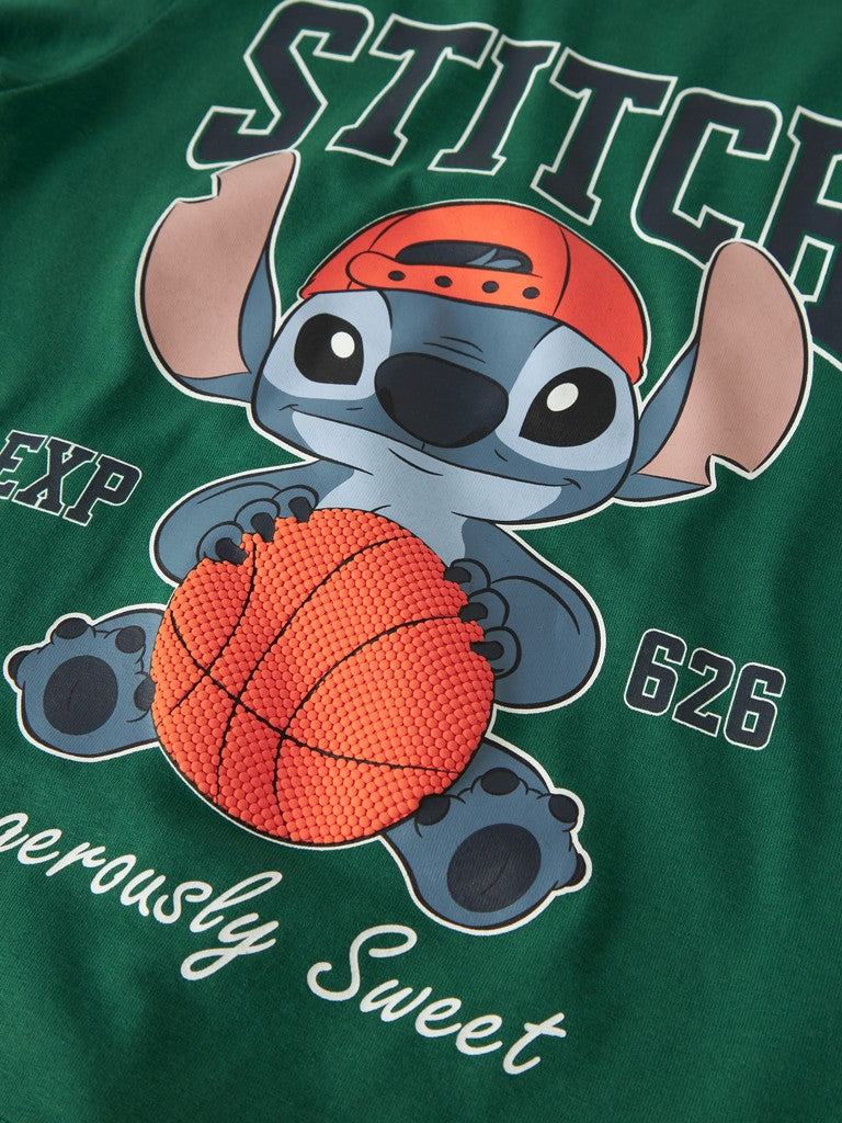 Name It Amdres Mini Stitch LS Top | Green