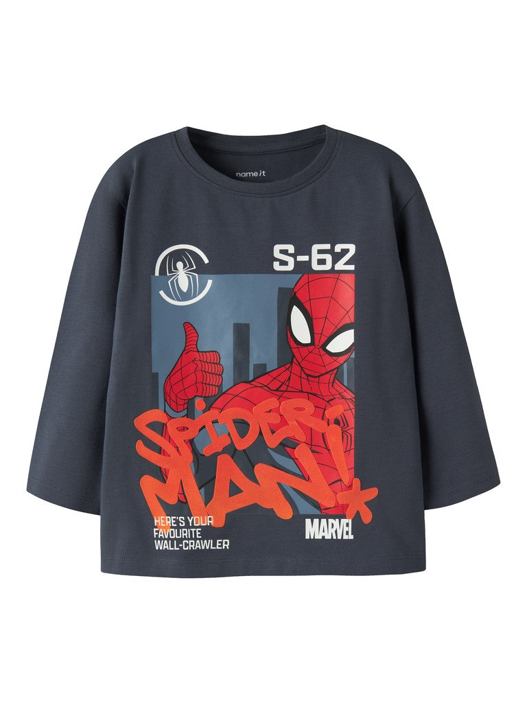 Name It Alder Mini Spider LS Top | Ombre Blue