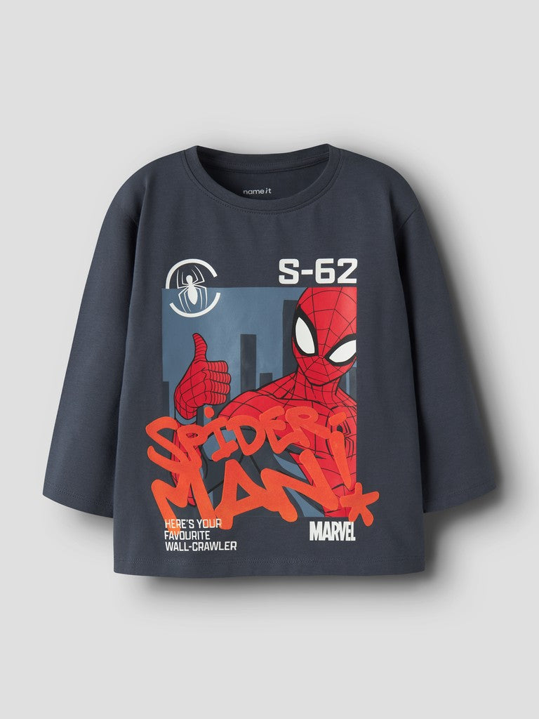 Name It Alder Mini Spider LS Top | Ombre Blue