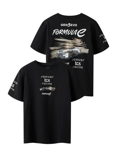 Name It Alp Formel1 Kids Short Sleeve T-Shirt | Black 13260011
