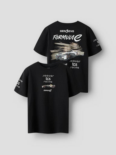 Name It Alp Formel1 Kids Short Sleeve T-Shirt | Black 13260011
