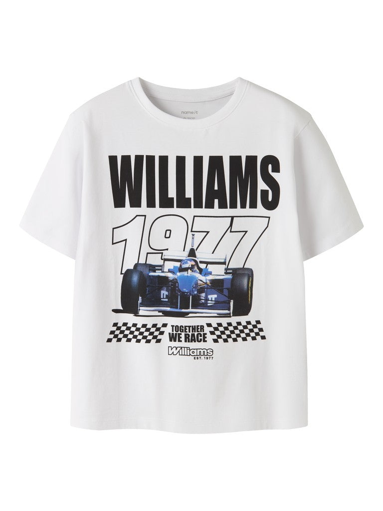 Name It  Atlas Kids Formel1 SS T-Shirt | White