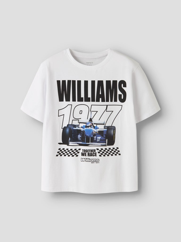 Name It  Atlas Kids Formel1 SS T-Shirt | White