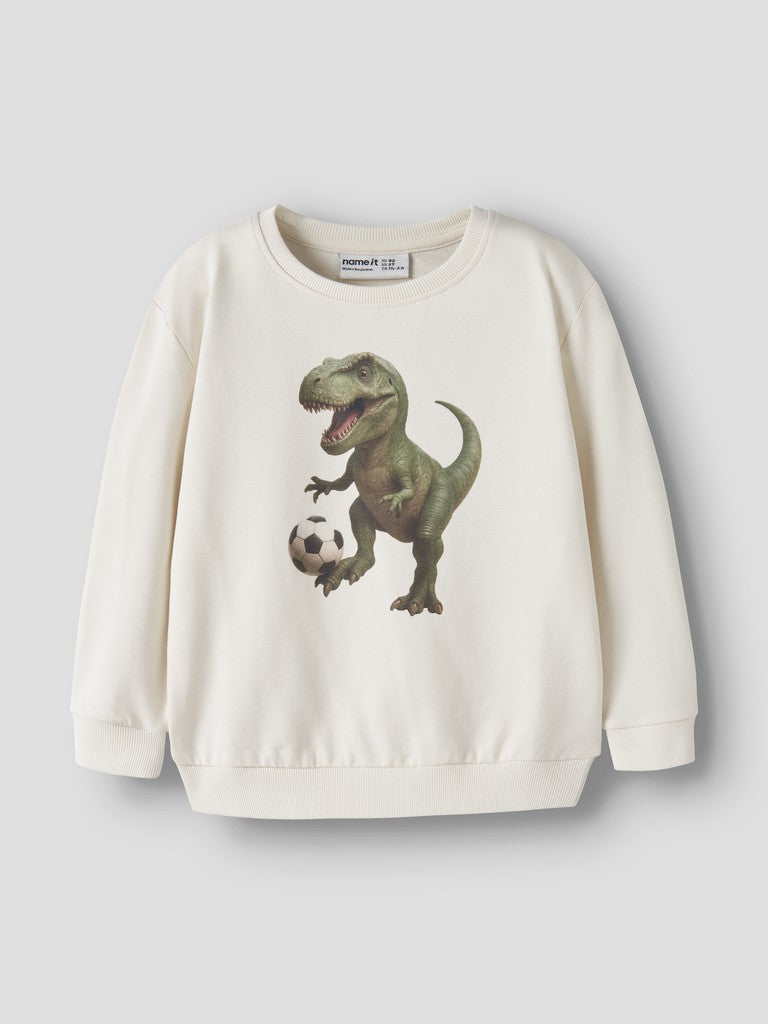 Name It Kids' Voto Mini LS Sweat Shirt | White