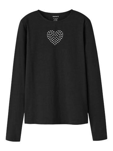 Name It Kids LS Slim Top | Black