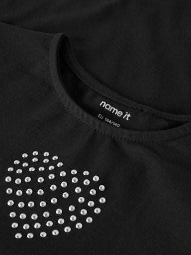 Name It Kids LS Slim Top | Black