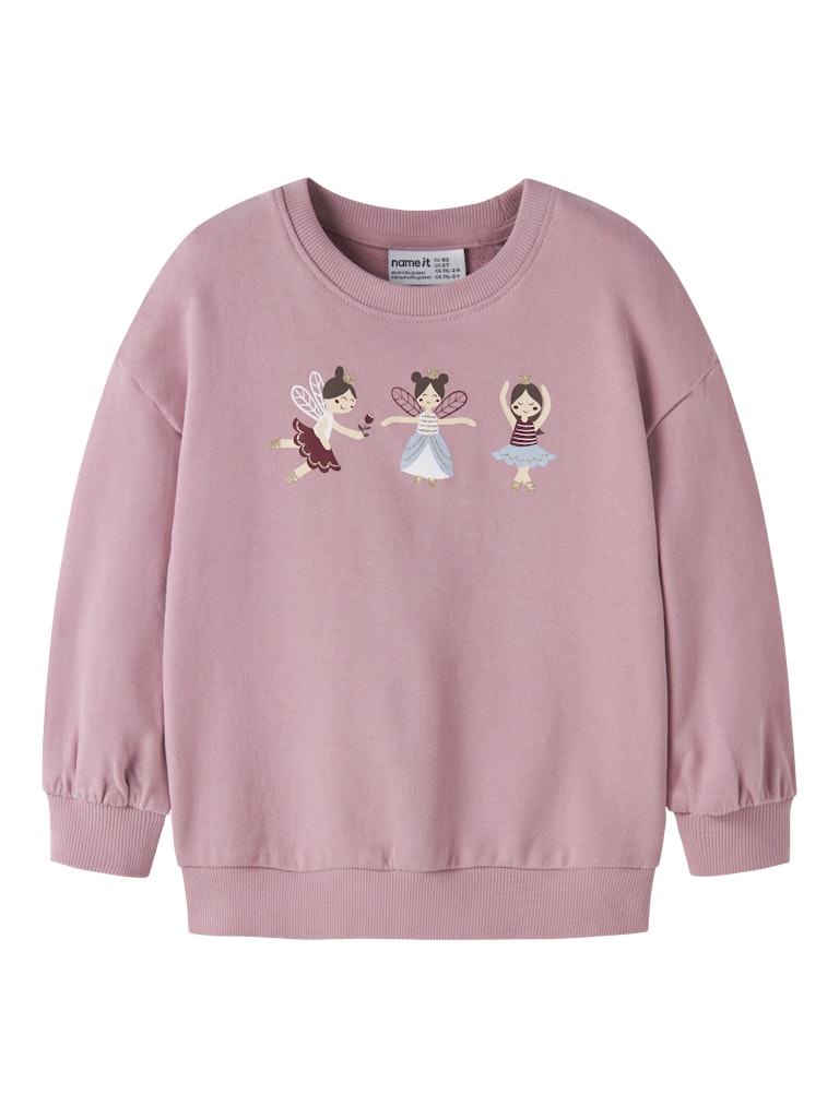 Name It Girls Valona Mini LS Sweat Shirt | Lilac