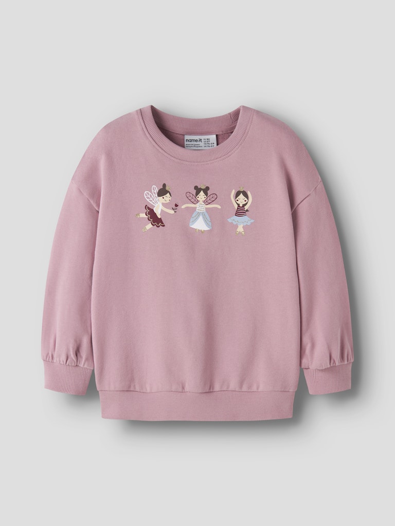 Name It Girls Valona Mini LS Sweat Shirt | Lilac
