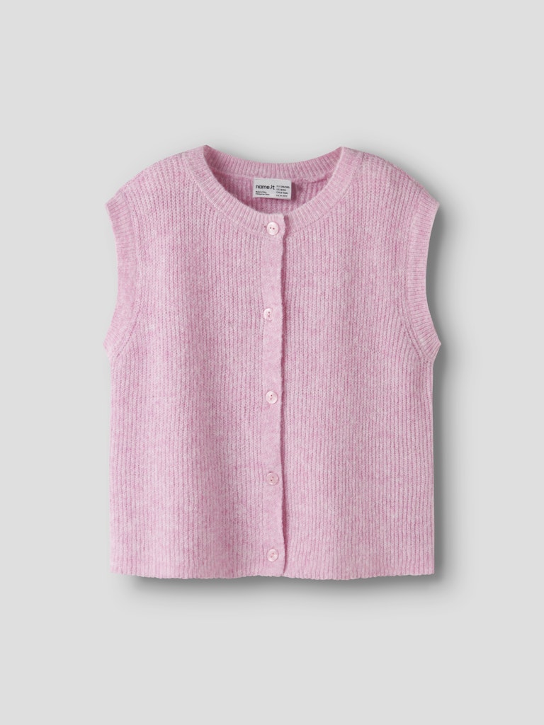 Name It Oanja Kids Loose Knit Vest | Pink