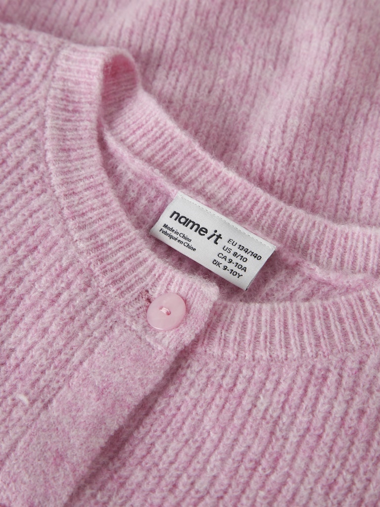Name It Oanja Kids Loose Knit Vest | Pink