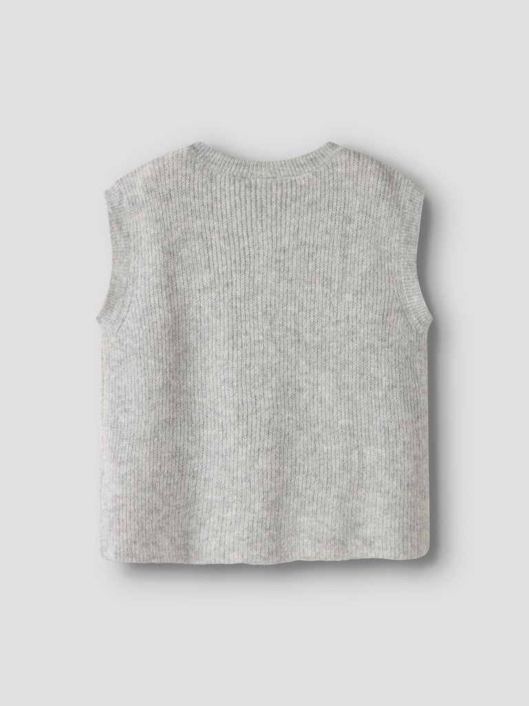 Name It Oanja Kids Loose Knit Vest | Grey