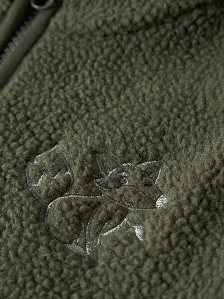 Name it Owe Mini LS Teddy Cardigan | Olive
