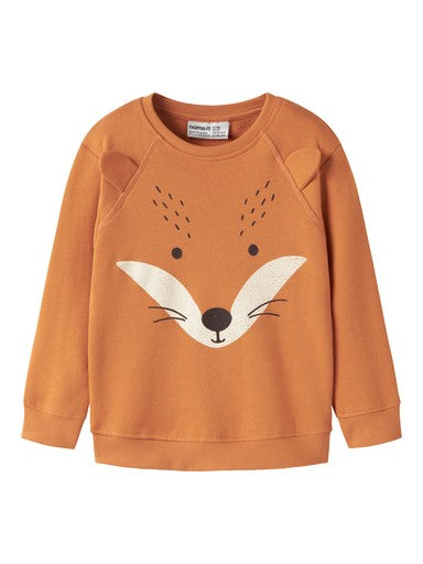 Name It Ollie Mini Long Sleeve Sweatshirt | Tomato