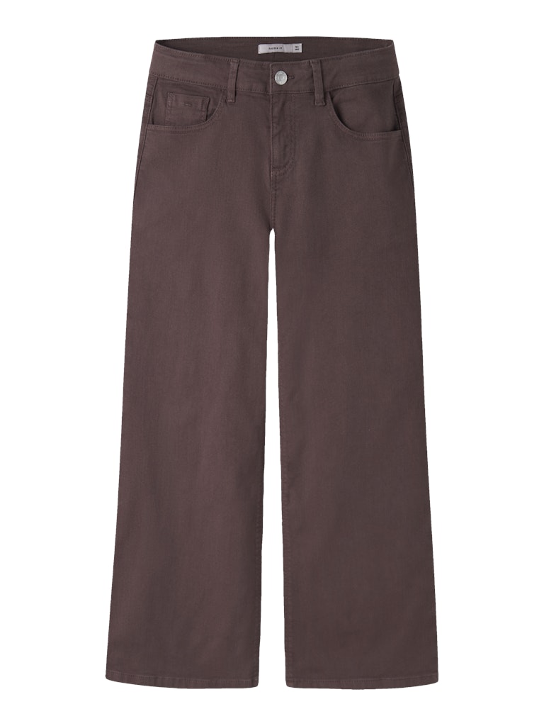 Name It Rose Kids Wide Twi Pant  | Coffee
