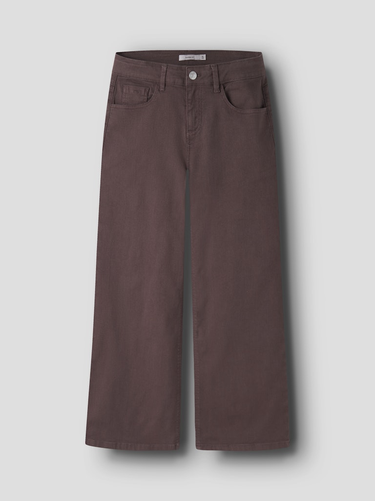 Name It Rose Kids Wide Twi Pant  | Coffee