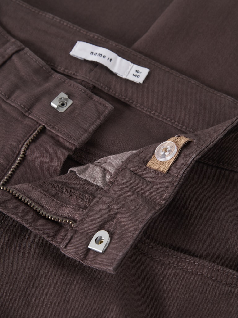 Name It Rose Kids Wide Twi Pant  | Coffee