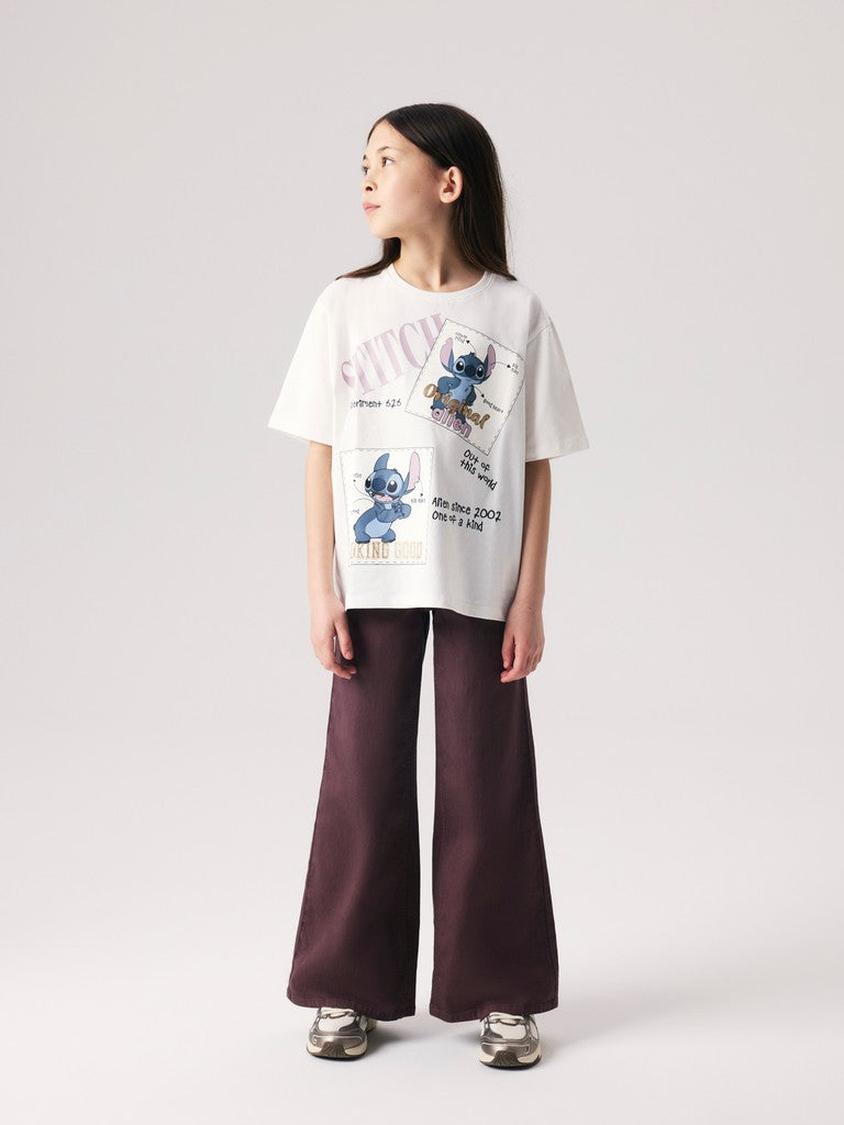 Name It Rose Kids Wide Twi Pant  | Coffee