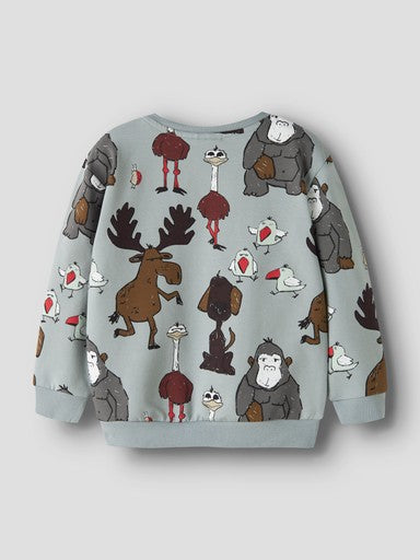 Name It Rad Mini Long Sleeve Sweatshirt | Grey 13261489