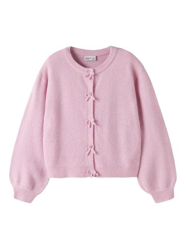 Name It Rima Kids Long Sleeve Knit Cardigan | Pink 13261538