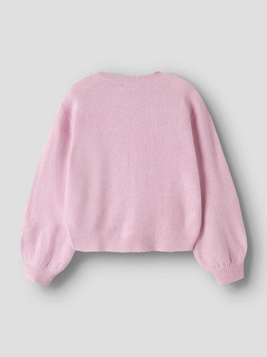 Name It Rima Kids Long Sleeve Knit Cardigan | Pink 13261538