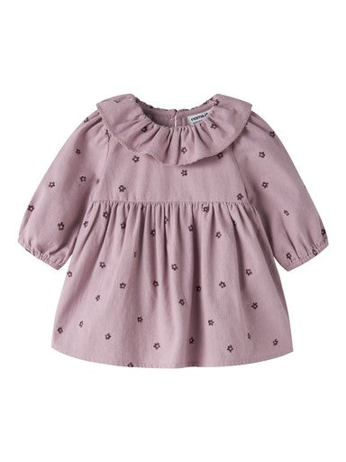 Name It Ryme Long Sleeve Dress | Mauve 13261643