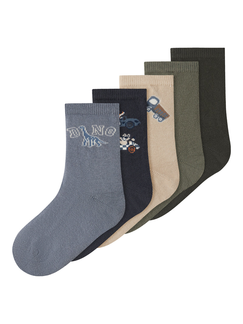 Name It – 5-Pack Socks | Grey Multi 13226697