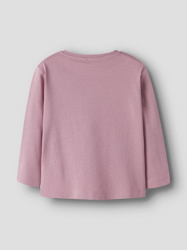 Name It Veen Mini Long Sleeve Top | Lila Pink