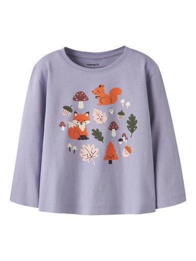 Name It Veen Mini Long Sleeve Top | Lilac