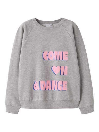 Name It Venus Kids Long Sleeve Sweatshirt | Grey 13234421