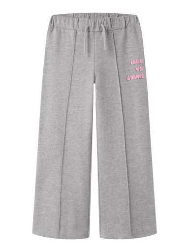 Name It Venus Kids Wide Sweat Pants | Grey 13248296