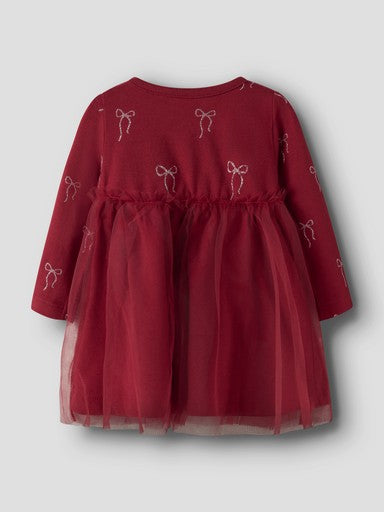 Name It Ratia Long Sleeve Dress | Red 13258874