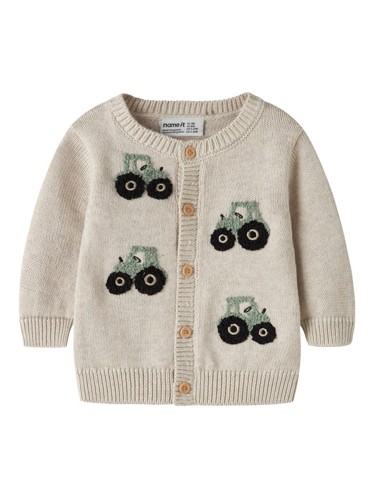 Name It London NB Tractor Cardigan | Natural