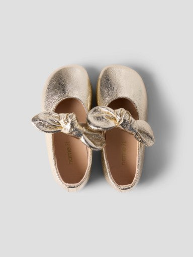 Name It Ronja Mini Ballerina Shoe | Gold
