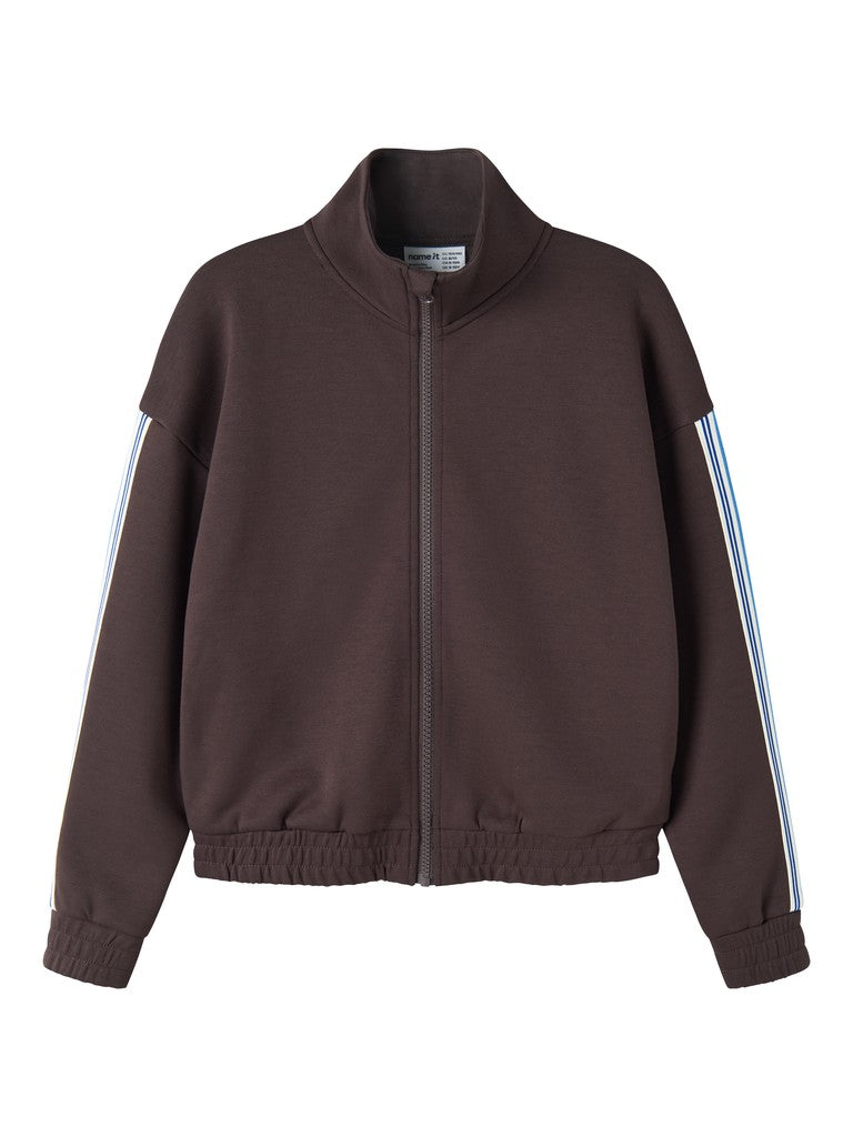 Name It Nakuk Kids Sweat Cardigan | Chocolate