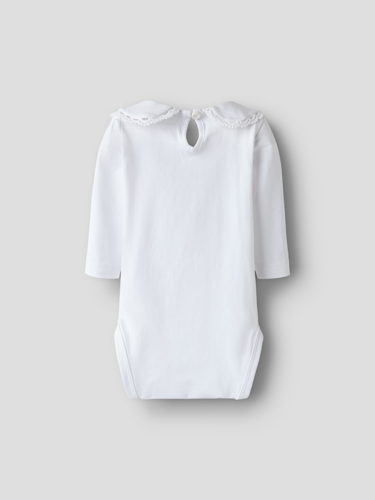 Name It Felia NB Girls Body Suit | White