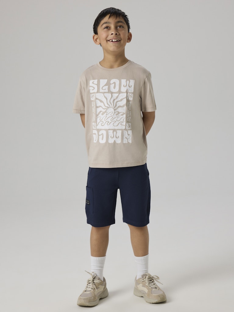 Name It Vivasse Kids Cotton Sweat Shorts | Navy
