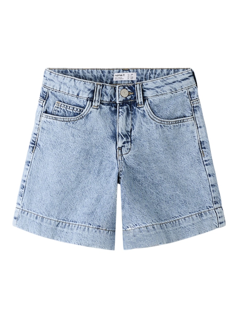 Name It Rose Kids Denim Long Shorts| Light Blue