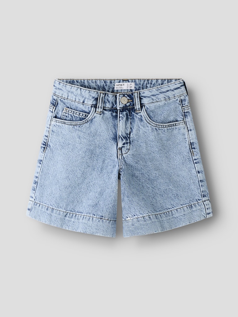 Name It Rose Kids Denim Long Shorts| Light Blue