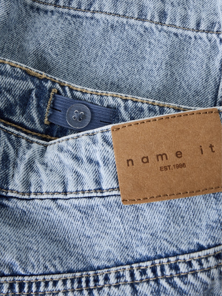 Name It Rose Kids Denim Long Shorts| Light Blue