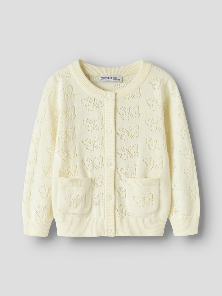 Name it Fiaja Mini LS Knit Cardigan  | Pear