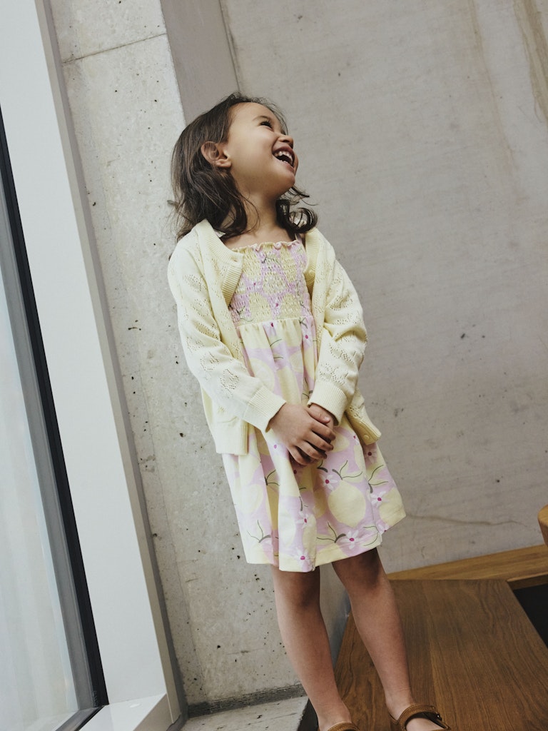 Name it Fiaja Mini LS Knit Cardigan  | Pear