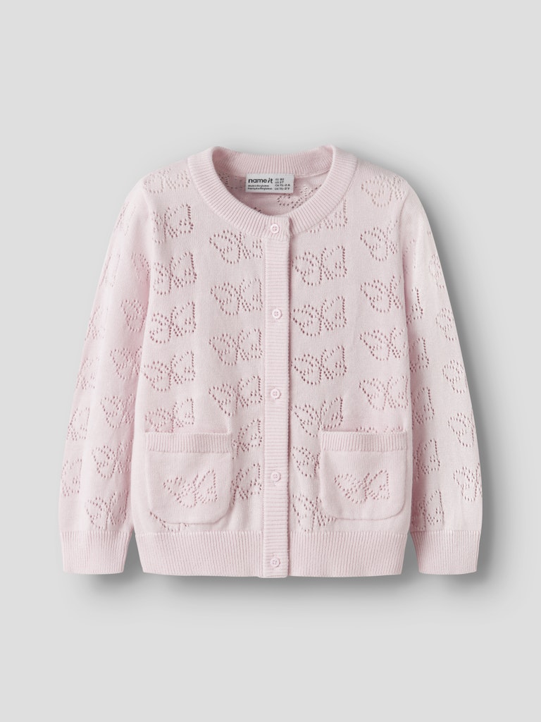 Name it Fiaja Mini LS Knit Cardigan  | Pink