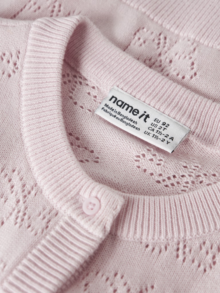 Name it Fiaja Mini LS Knit Cardigan  | Pink