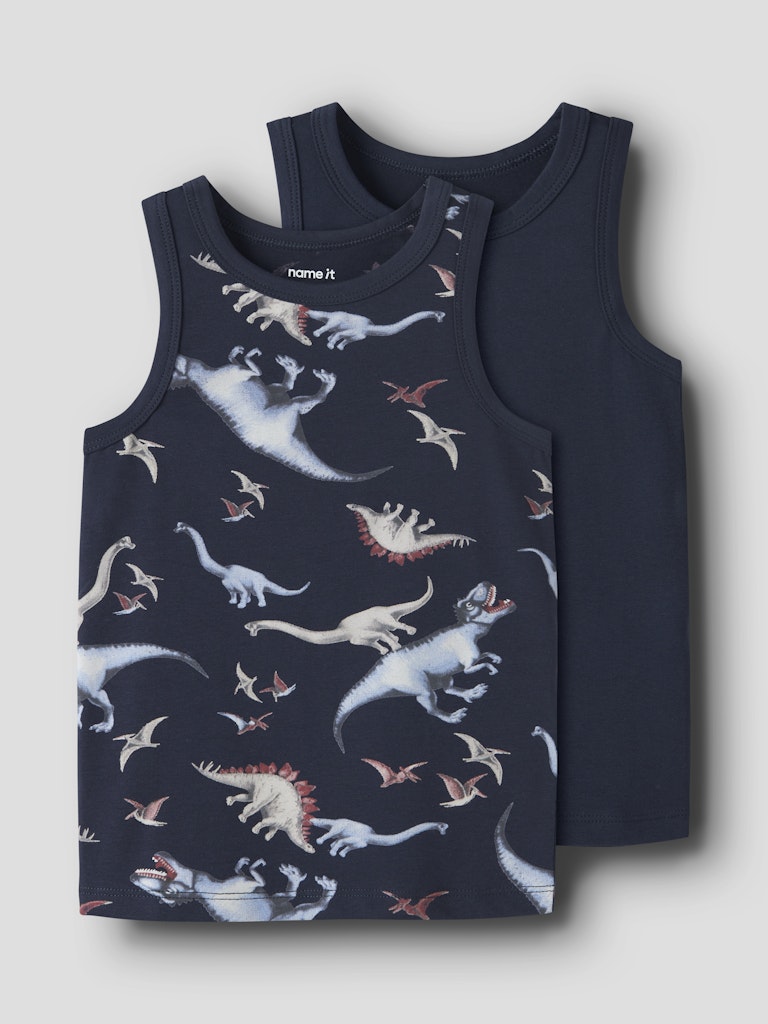Name It Tank Top Dino 2-Pack | Navy