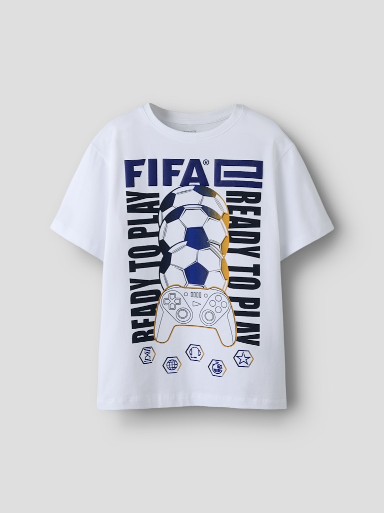 Name it Asekel Fifae Kids SS T-Shirt | White