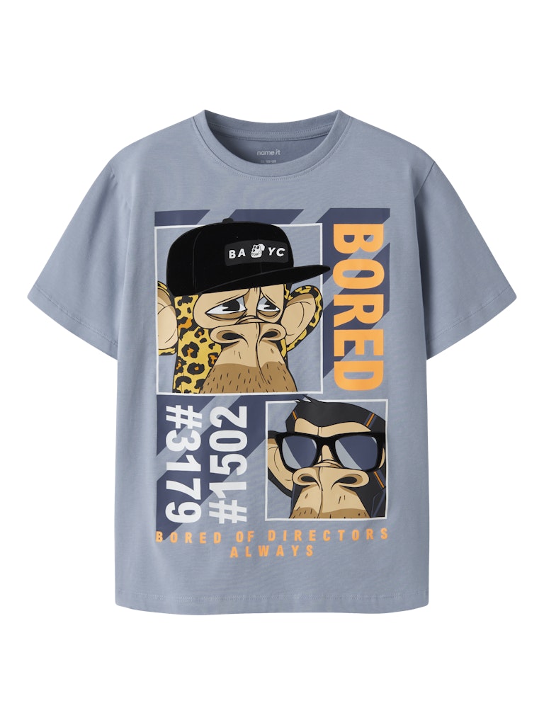 Name It  Master Kids Bod SS Top | Blue