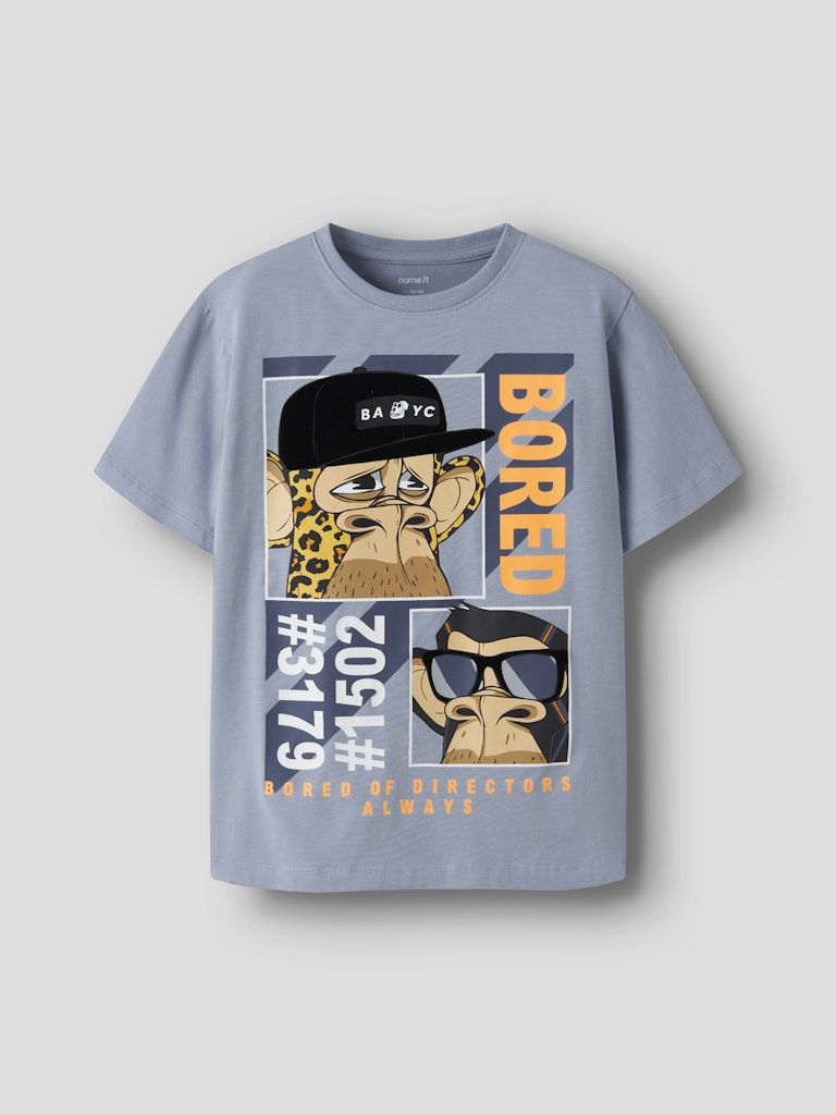 Name It  Master Kids Bod SS Top | Blue