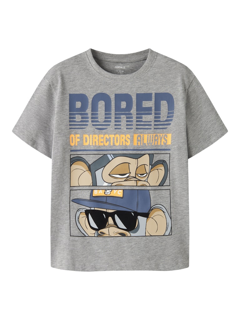 Name It  Master Kids Bod SS Top | Grey