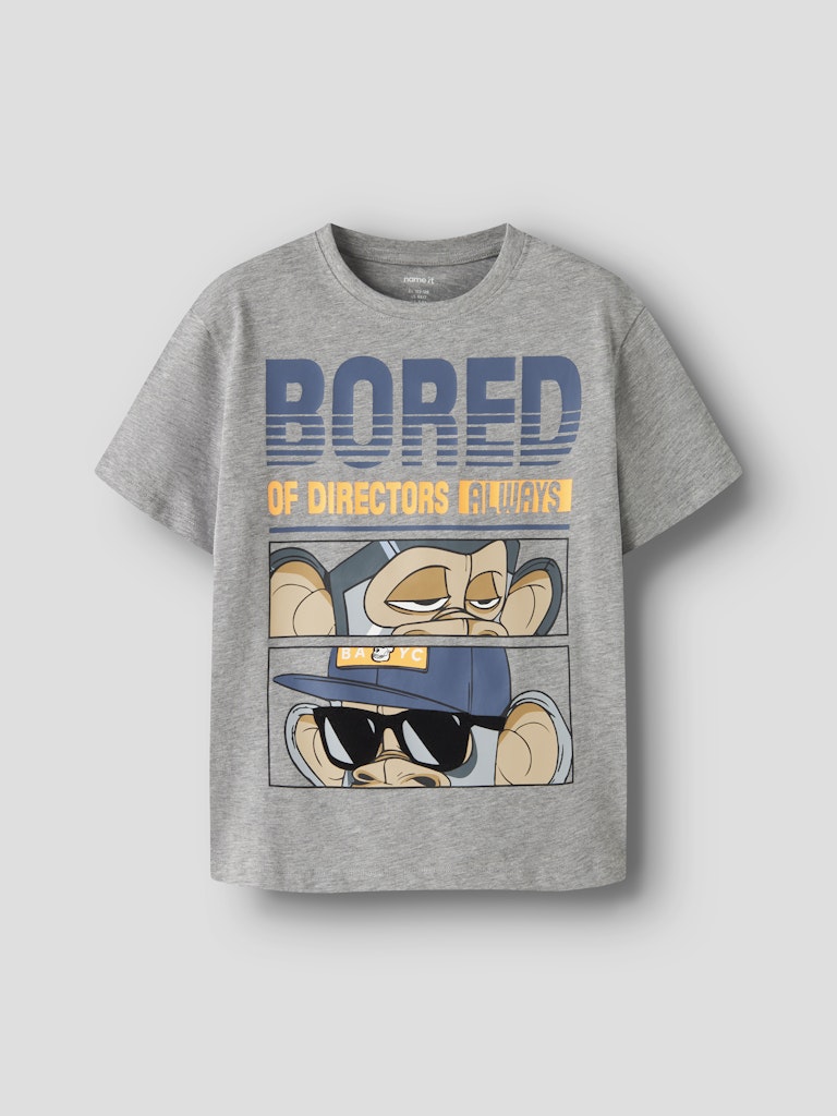 Name It  Master Kids Bod SS Top | Grey